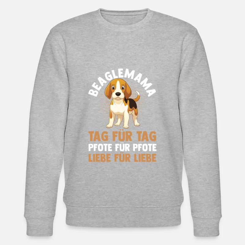 Chien Maman Beaglemama Mère Beagle - Sweat bio CHANGER Stanley/Stella Unisexe - gris chiné
