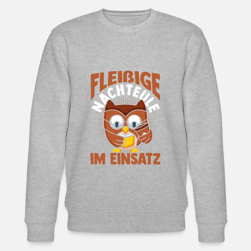 Night Shift chien Beagle - Sweat bio CHANGER Stanley/Stella Unisexe - gris chiné