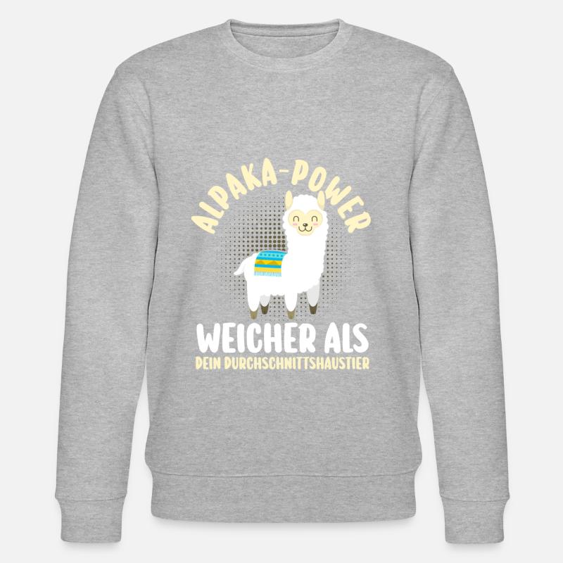 Alpaka - Stanley/Stella Unisex Bio-Sweatshirt CHANGER  - Grau meliert