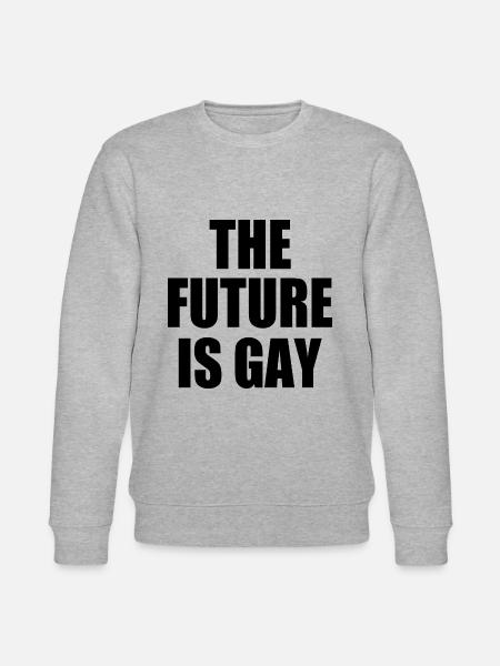 the future is gay - Stanley/Stella CHANGER Unisex Organic Sweatshirt - heather grey