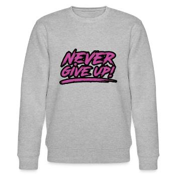 N’abandonnez jamais! - Sweat bio CHANGER Stanley/Stella Unisexe - gris chiné - Devant - Nik (191cm) & Marisol (170cm)