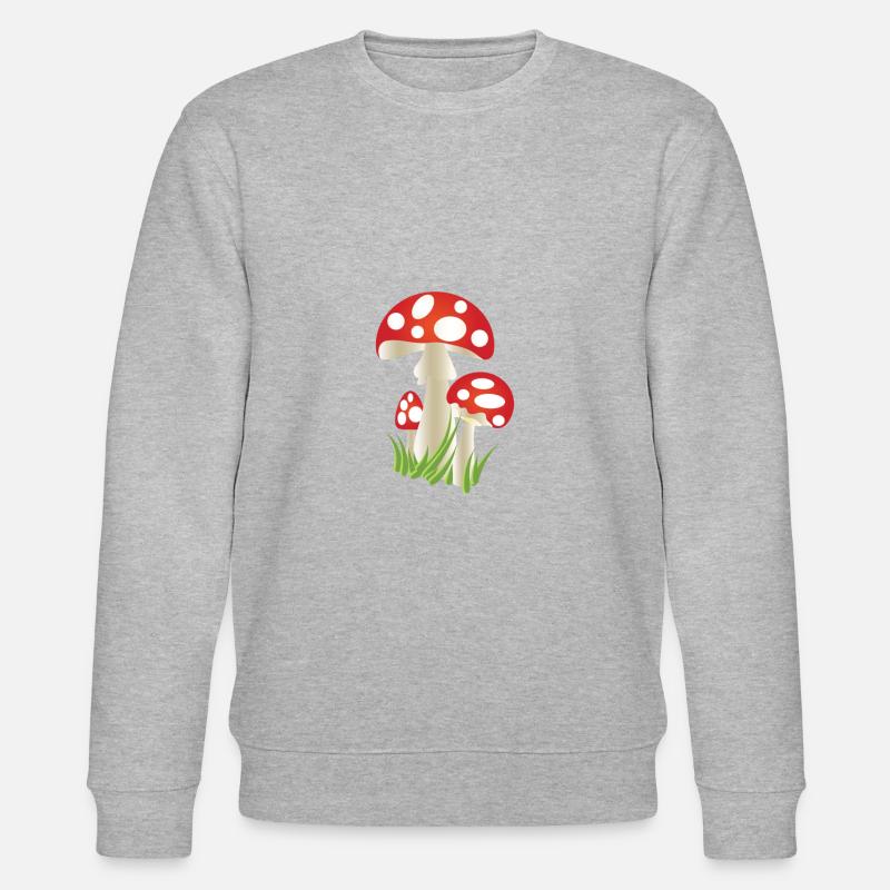 Roter Pilz - Stanley/Stella Unisex Bio-Sweatshirt CHANGER  - Grau meliert
