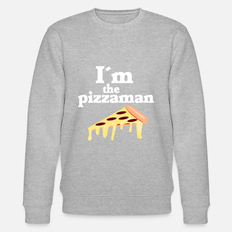 I´m the pizzaman - Stanley/Stella Unisex Bio-Sweatshirt CHANGER  - Grau meliert