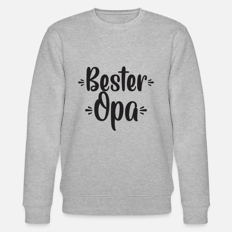 Bester Opa - Stanley/Stella Unisex Bio-Sweatshirt CHANGER  - Grau meliert