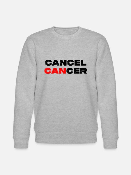 Cancel Cancer - Krebs Motivation Warrior - Stanley/Stella Unisex Bio-Sweatshirt CHANGER - Grau meliert