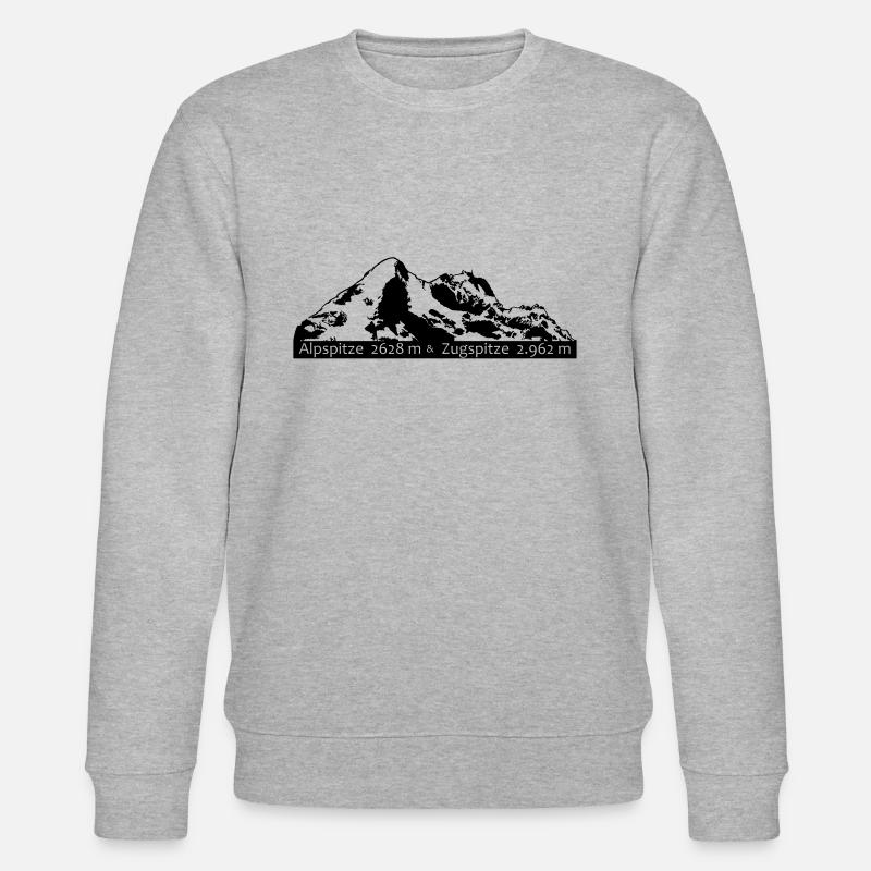 Alpspitze Zugspitze - Sweat bio CHANGER Stanley/Stella Unisexe - gris chiné