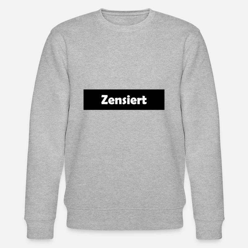 Censored | censor bars - Stanley/Stella CHANGER Unisex Organic Sweatshirt - heather grey