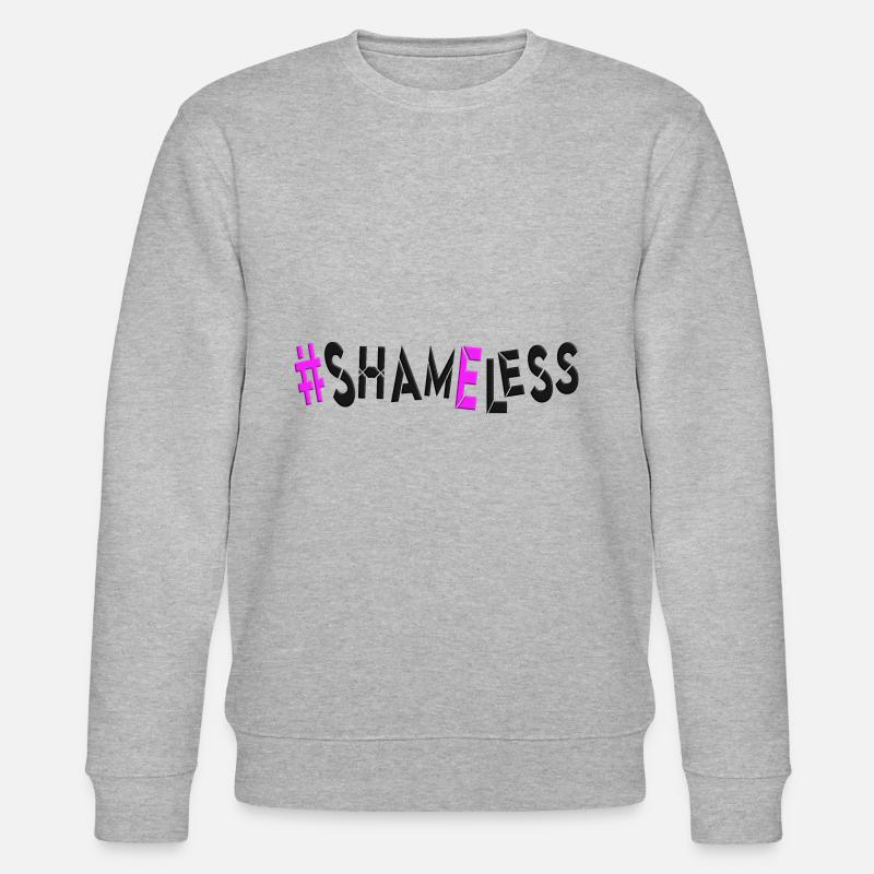 #shameless flagrant unabashed barefaced - Stanley/Stella Unisex Bio-Sweatshirt CHANGER  - Grau meliert