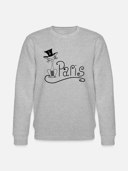Cat Paris - Stanley/Stella CHANGER Unisex Organic Sweatshirt - heather grey