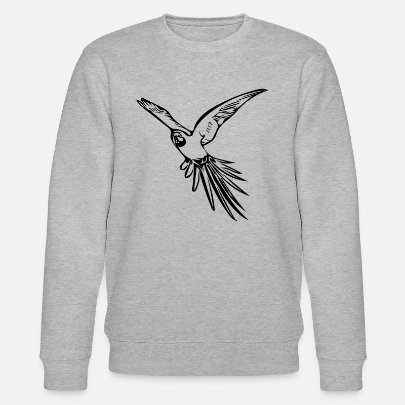 perroquet - Sweat bio CHANGER Stanley/Stella Unisexe - gris chiné