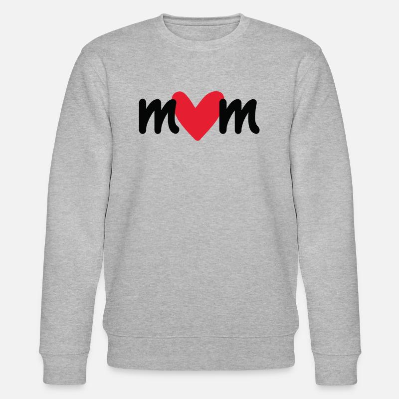 Mama-Herz - Stanley/Stella Unisex Bio-Sweatshirt CHANGER  - Grau meliert