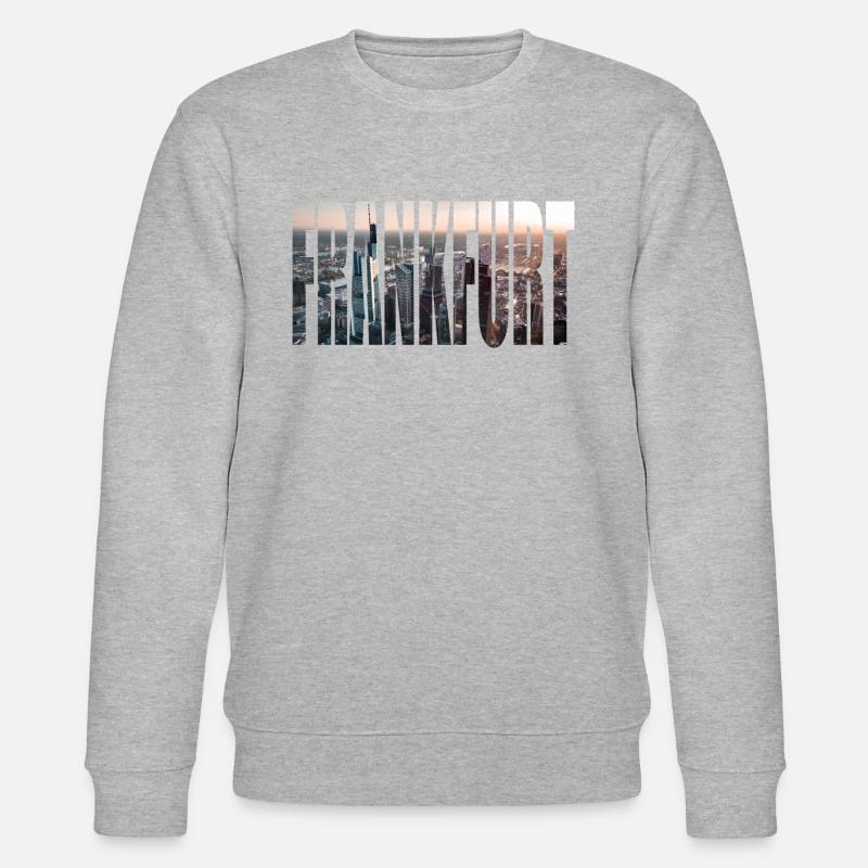 FRANKFURT SKYLINE - Stanley/Stella Unisex Bio-Sweatshirt CHANGER  - Grau meliert