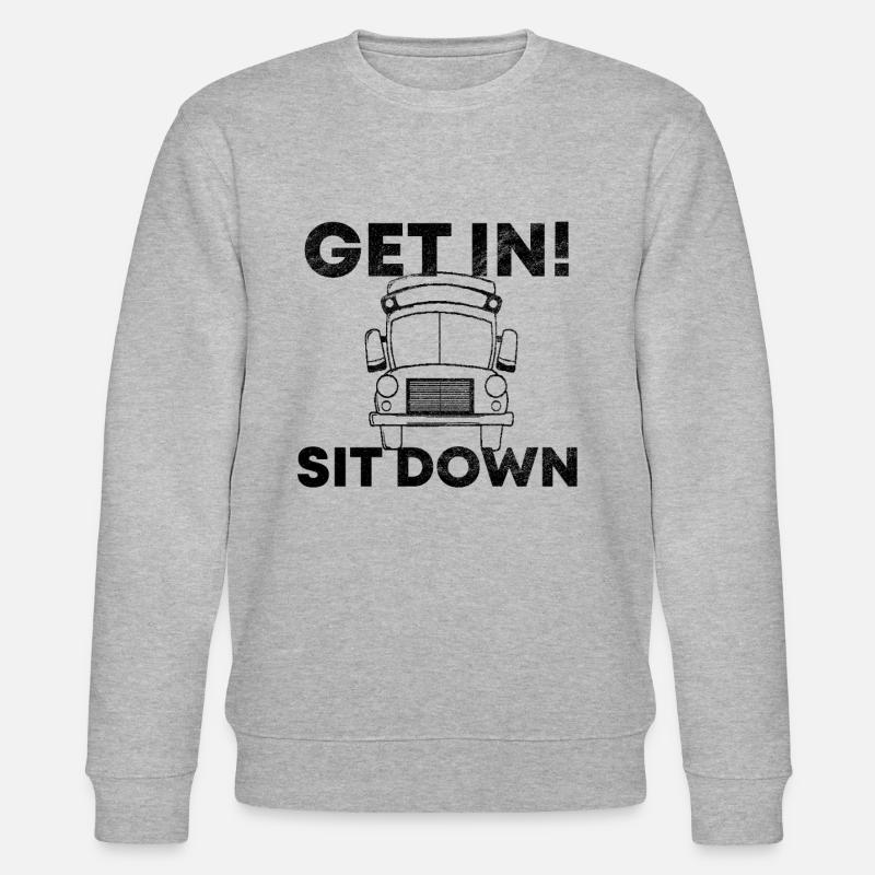 Get in sit down busfahrer - Stanley/Stella Unisex Bio-Sweatshirt CHANGER  - Grau meliert