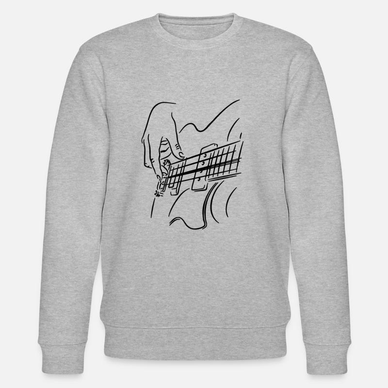 Tee-shirt cadeau guitare guitariste - Sweat bio CHANGER Stanley/Stella Unisexe - gris chiné