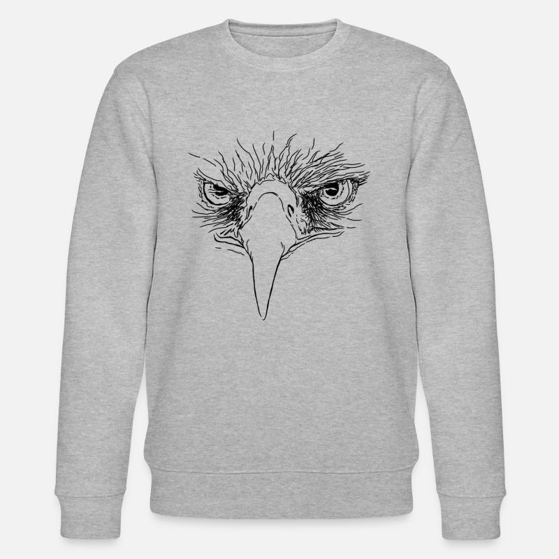 Eagle - Eagle Eyes - Stanley/Stella CHANGER Unisex Organic Sweatshirt - heather grey