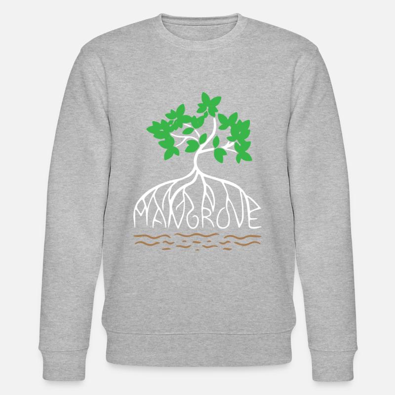 Mangrove Save World - Stanley/Stella Unisex Bio-Sweatshirt CHANGER  - Grau meliert