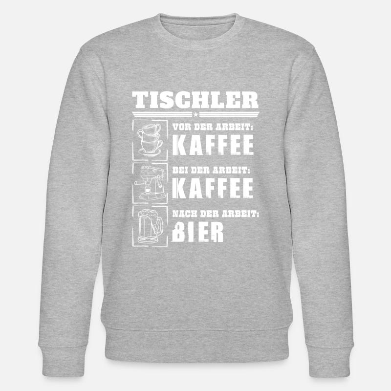 Mon quotidien de menuisier - Sweat bio CHANGER Stanley/Stella Unisexe - gris chiné