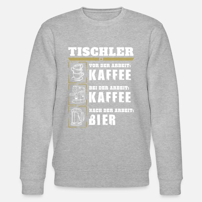 Mon quotidien de menuisier - Sweat bio CHANGER Stanley/Stella Unisexe - gris chiné