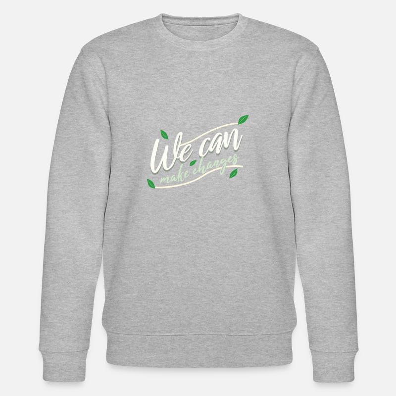 WE CAN MAKE CHANGES - Stanley/Stella CHANGER Unisex Organic Sweatshirt - heather grey
