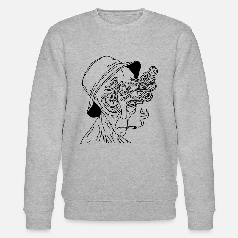 Rauchen - Stanley/Stella Unisex Bio-Sweatshirt CHANGER  - Grau meliert