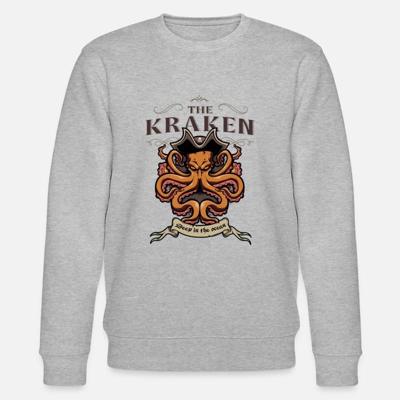 Der Kraken - Stanley/Stella Unisex Bio-Sweatshirt CHANGER  - Grau meliert