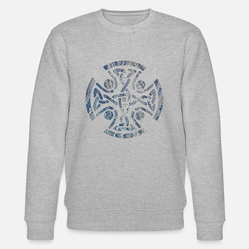 Celtic knot 11 e 119 - Stanley/Stella CHANGER Unisex Organic Sweatshirt - heather grey