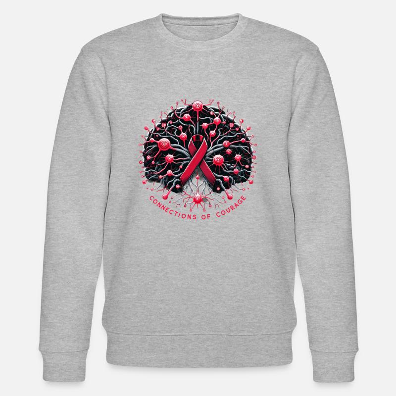 Schlaganfall-überlebende Schlaganfall-bewusstsein - Stanley/Stella Unisex Bio-Sweatshirt CHANGER  - Grau meliert