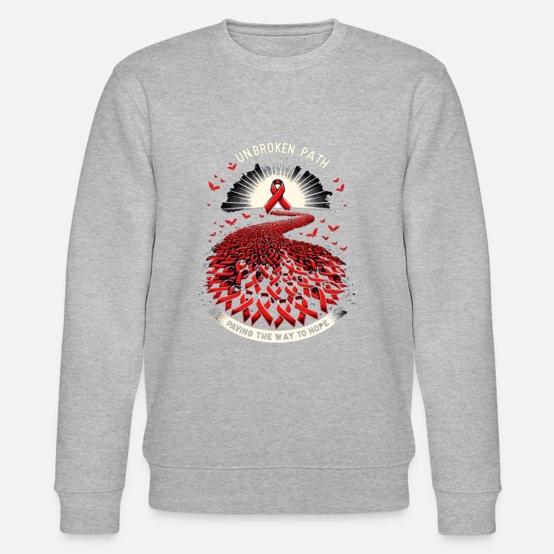 Schlaganfall-überlebende Schlaganfall-bewusstsein - Stanley/Stella Unisex Bio-Sweatshirt CHANGER - Grau meliert