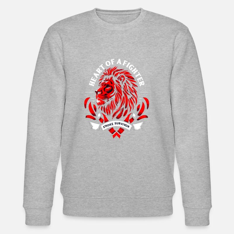 Schlaganfall-überlebende Schlaganfall-bewusstsein - Stanley/Stella Unisex Bio-Sweatshirt CHANGER  - Grau meliert