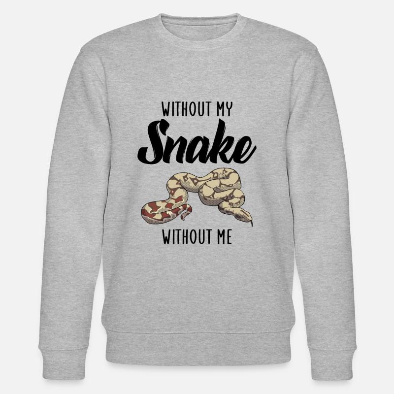 sans mon serpent sans moi - Sweat bio CHANGER Stanley/Stella Unisexe - gris chiné