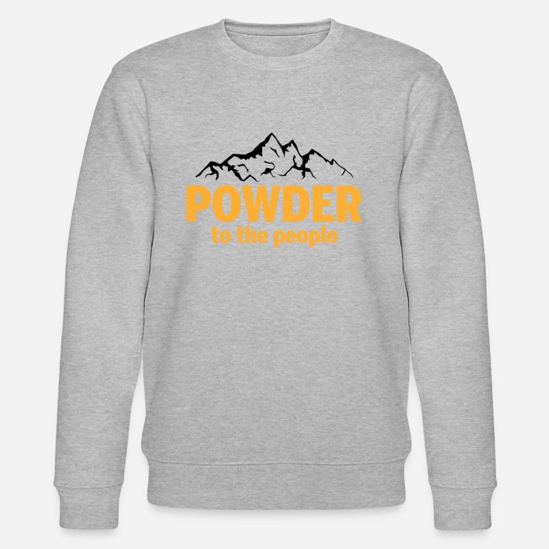 Poudre pour le peuple - Sweat bio CHANGER Stanley/Stella Unisexe - gris chiné