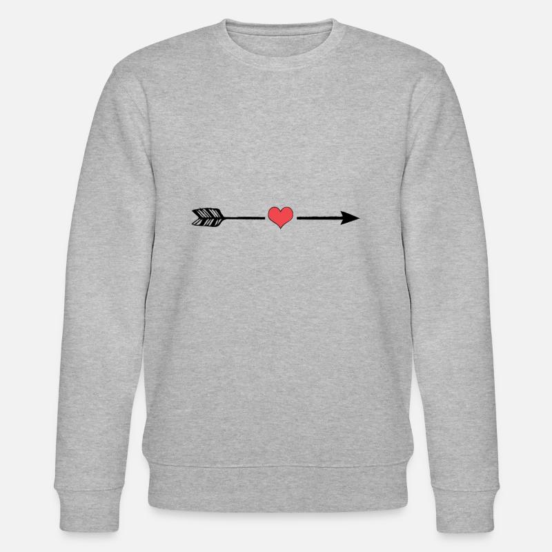 Amorpfeil - Stanley/Stella Unisex Bio-Sweatshirt CHANGER  - Grau meliert