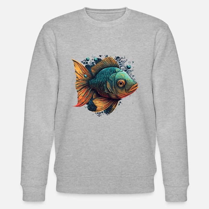 tierfreund - Stanley/Stella Unisex Bio-Sweatshirt CHANGER  - Grau meliert