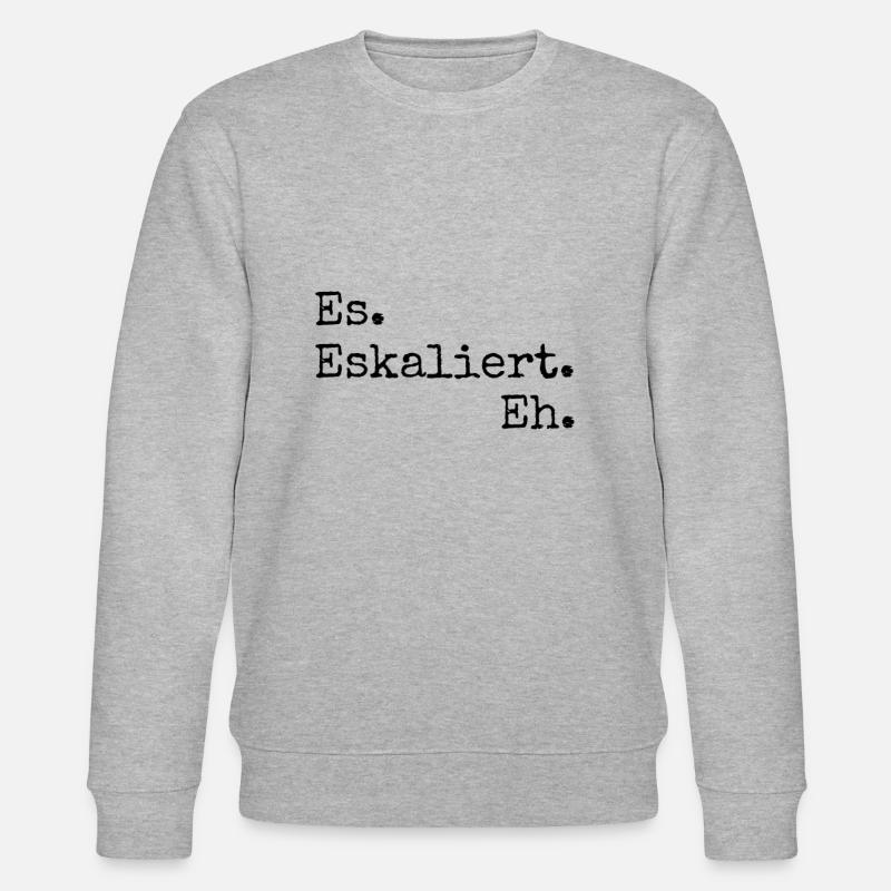 es eskaliert eh - Stanley/Stella Unisex Bio-Sweatshirt CHANGER  - Grau meliert