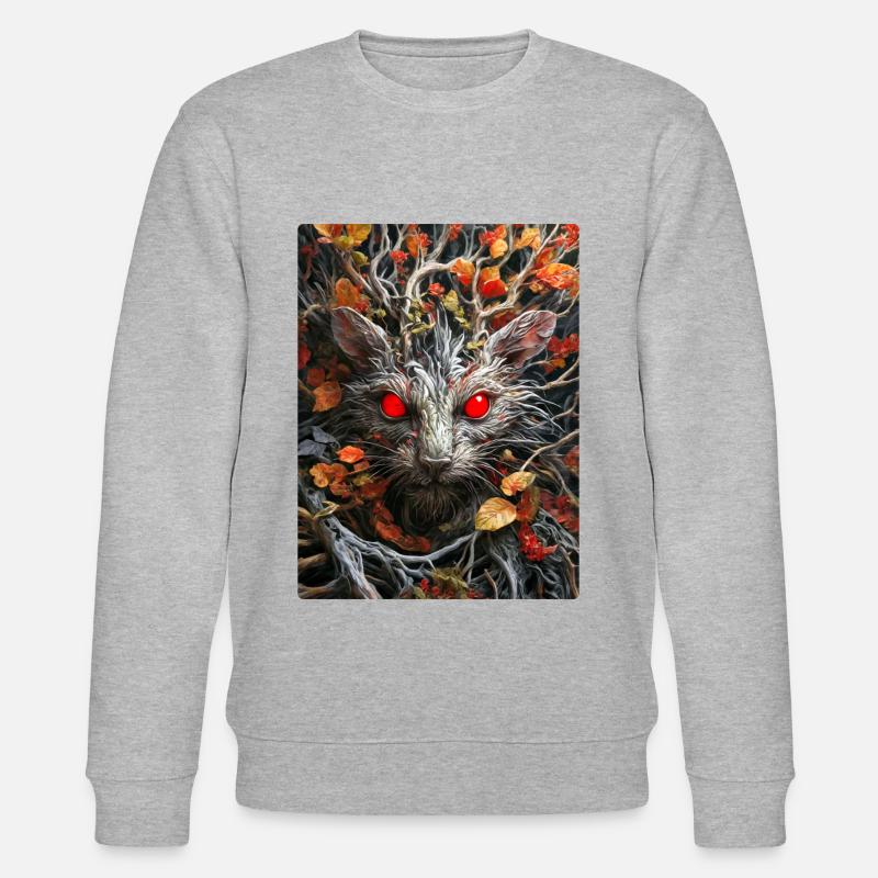 Spooky Plants Mouse 1.5 - Stanley/Stella CHANGER Unisex Organic Sweatshirt - heather grey