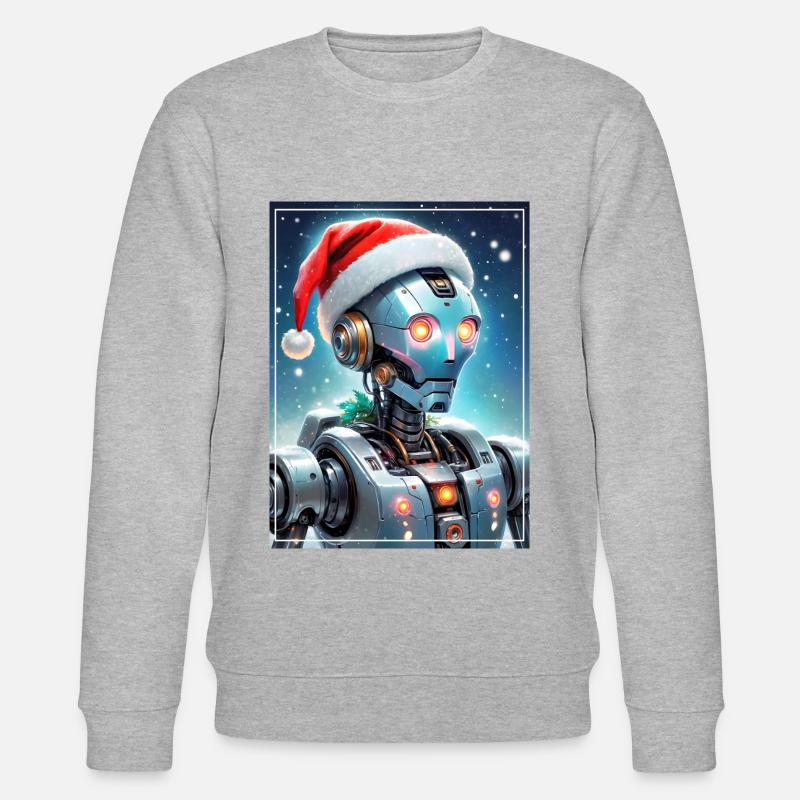 Robot Paysage d’Hiver 1.12 - Sweat bio CHANGER Stanley/Stella Unisexe - gris chiné