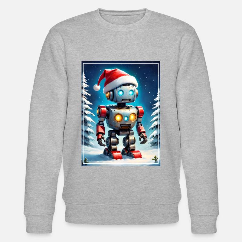 Robot Paysage d’Hiver 1.4 - Sweat bio CHANGER Stanley/Stella Unisexe - gris chiné