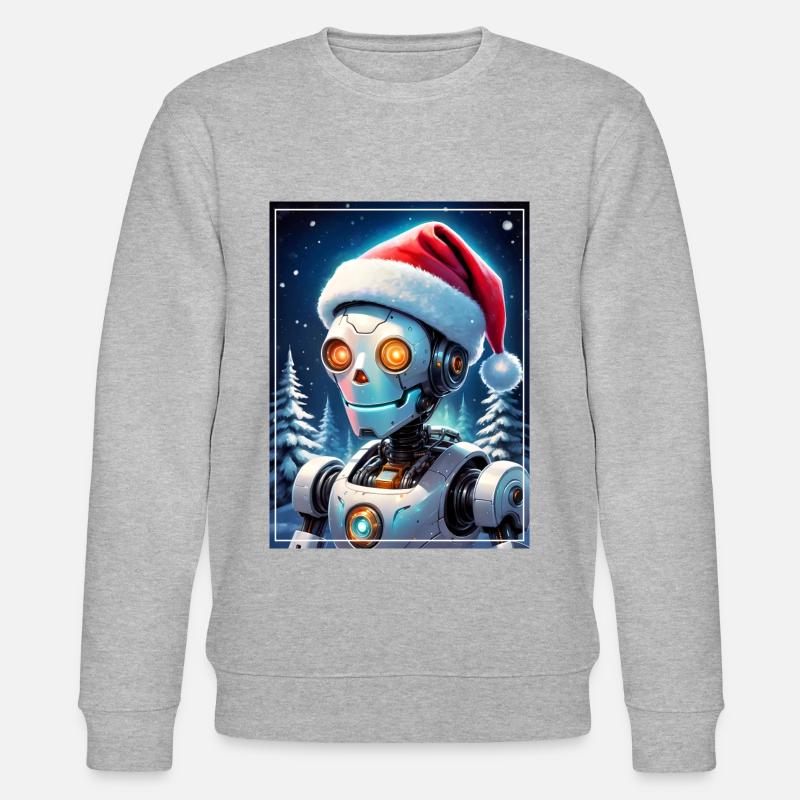 Robot Paysage D’hiver 1.11 - Sweat bio CHANGER Stanley/Stella Unisexe - gris chiné