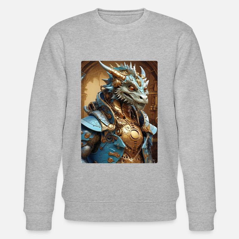 Dragon Steampunk 1.3 - Sweat bio CHANGER Stanley/Stella Unisexe - gris chiné