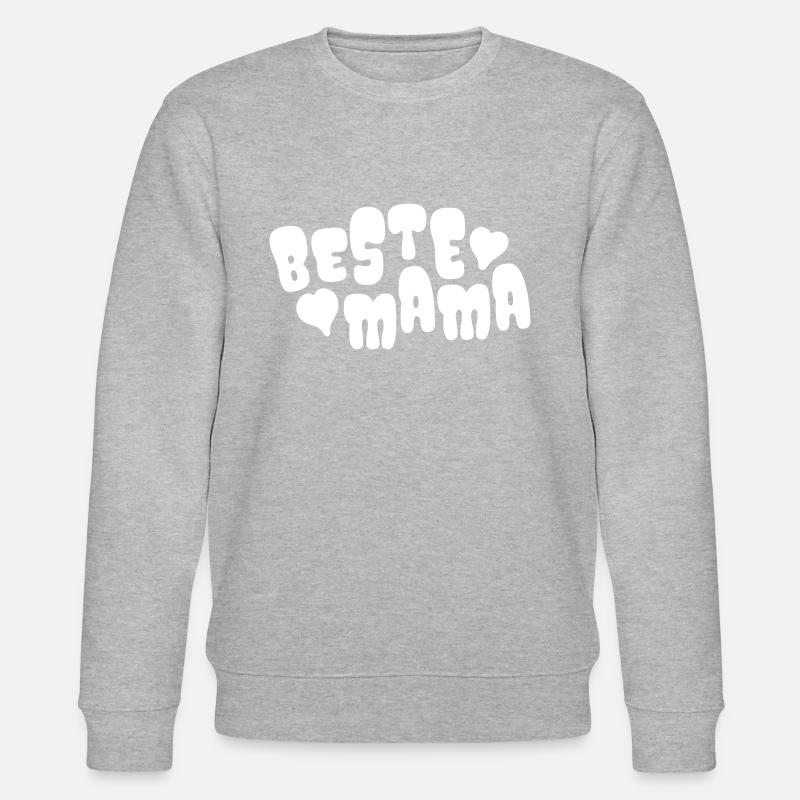 Beste Mama - Stanley/Stella Unisex Bio-Sweatshirt CHANGER  - Grau meliert