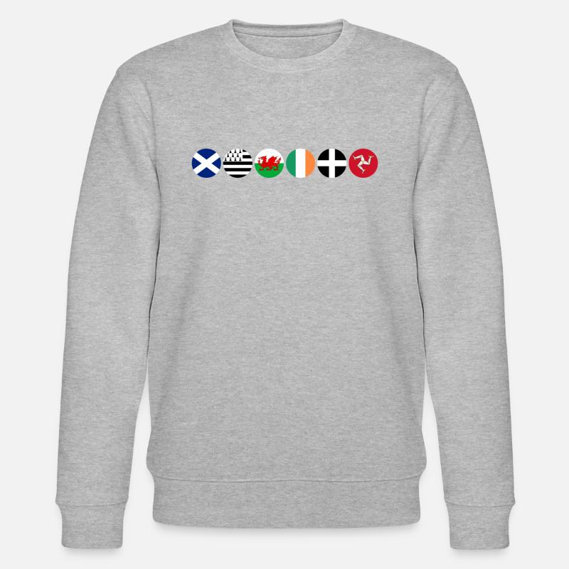 Drapeaux des nations celtiques - Sweat bio CHANGER Stanley/Stella Unisexe - gris chiné