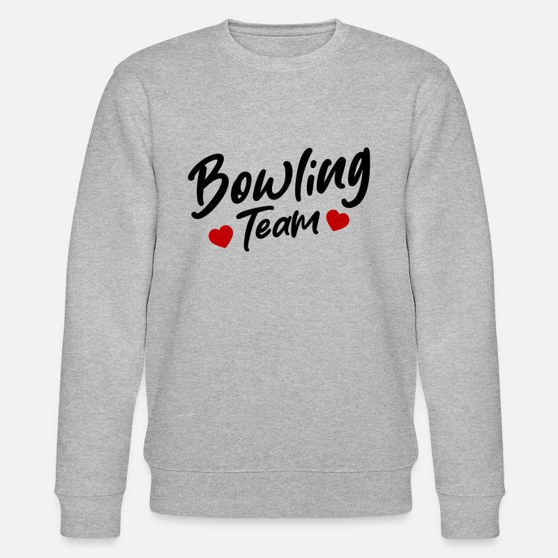 Bowling Team - Stanley/Stella Unisex Bio-Sweatshirt CHANGER  - Grau meliert