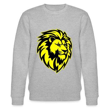 Tête de Lion - Sweat bio CHANGER Stanley/Stella Unisexe - gris chiné - Devant - Nik (191cm) & Marisol (170cm)