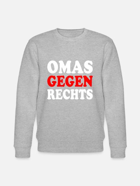 Omas gegen rechts - Stanley/Stella Unisex Bio-Sweatshirt CHANGER - Grau meliert