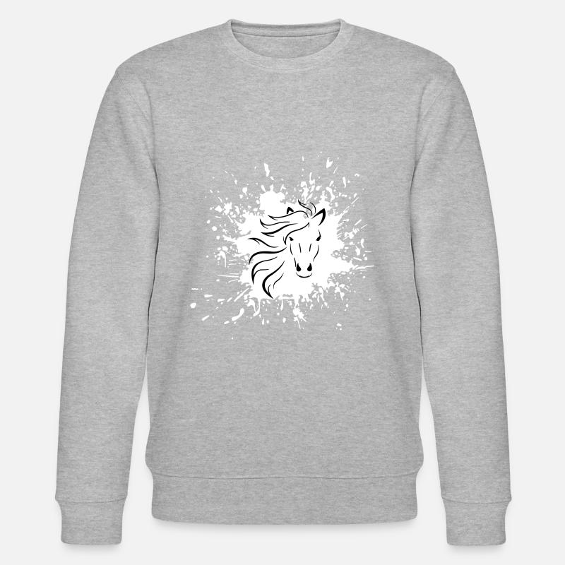 cheval - Sweat bio CHANGER Stanley/Stella Unisexe - gris chiné
