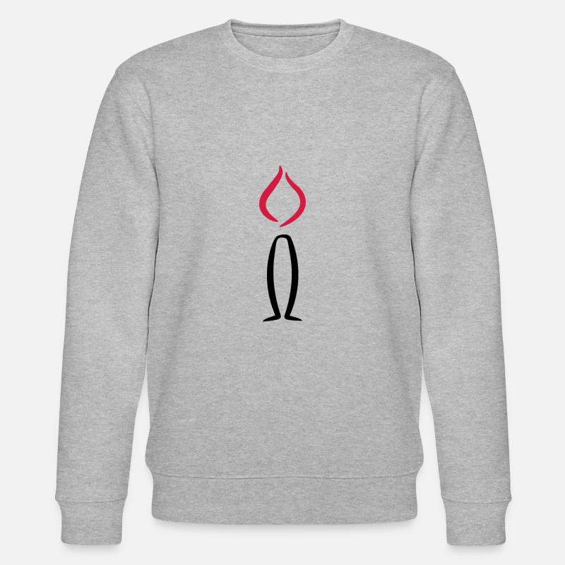 Kerze - Stanley/Stella Unisex Bio-Sweatshirt CHANGER  - Grau meliert