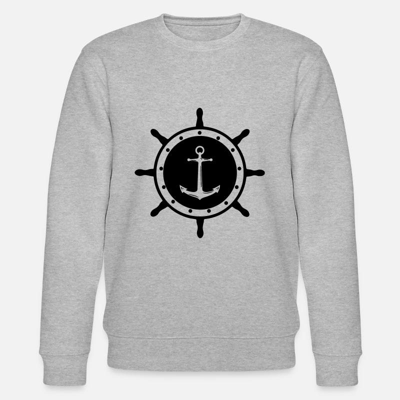 Ruderanker 1 - Stanley/Stella Unisex Bio-Sweatshirt CHANGER  - Grau meliert