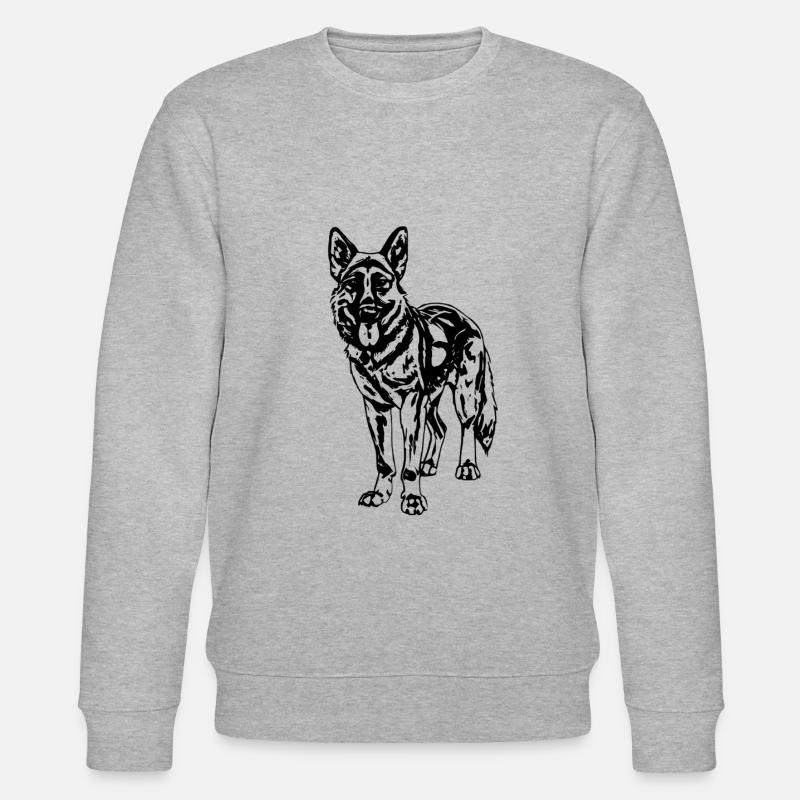 Schäferhund - Stanley/Stella Unisex Bio-Sweatshirt CHANGER  - Grau meliert
