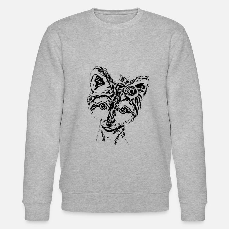 Fuchs - Stanley/Stella Unisex Bio-Sweatshirt CHANGER  - Grau meliert