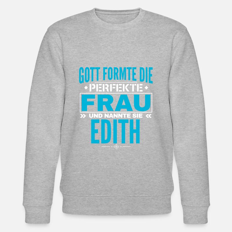 Conception du nom d’Edith - Sweat bio CHANGER Stanley/Stella Unisexe - gris chiné